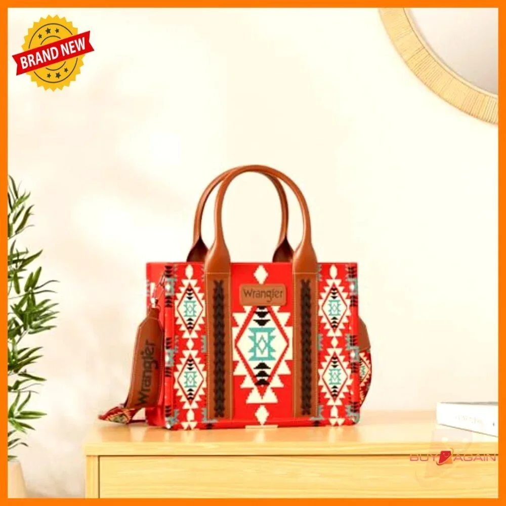 Canvas Hobo Tote with Guitar Strap, 4 Pockets, Structured Western Purse